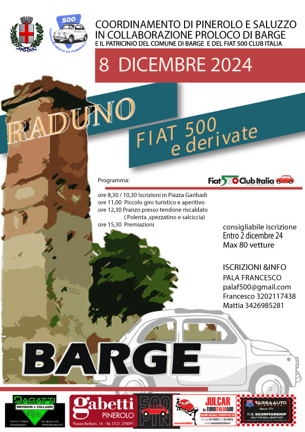 Coord Pinerolo Saluzzo - Fiat 500 Club Italia