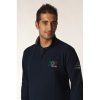 Polo Uomo Blu Manica Lunga Tricolore - immagine 2