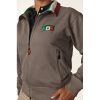 Felpa Unisex Grigia con zip - immagine 4