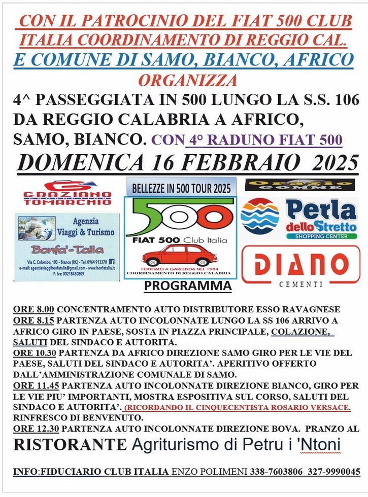 coord Reggio Calabria _ Fiat 500 Club Italia