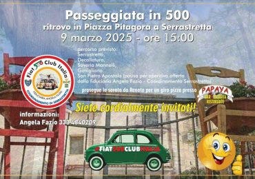 coord Serrastretta - Fiat 500 Club Italia