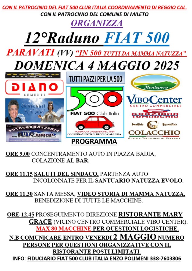 coord Reggio Calabria - Fiat 500 Club Italia