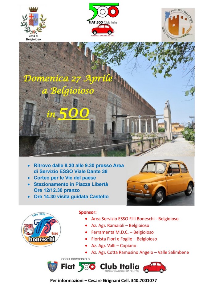 coord Oltrepo Pavese - Fiat 500 Club Italia