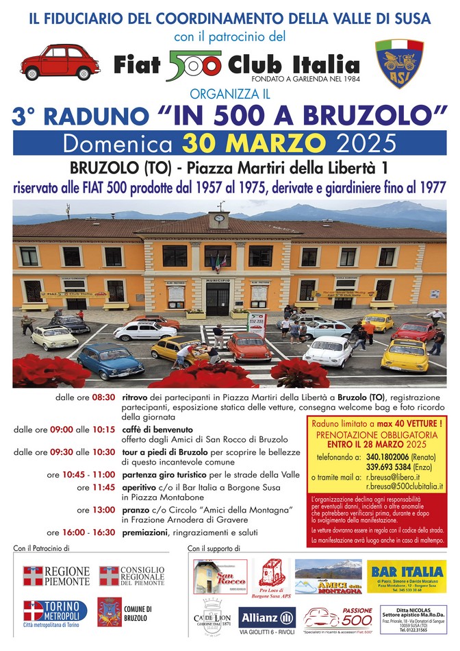 coord Valle di Susa - Fiat 500 Club Italia