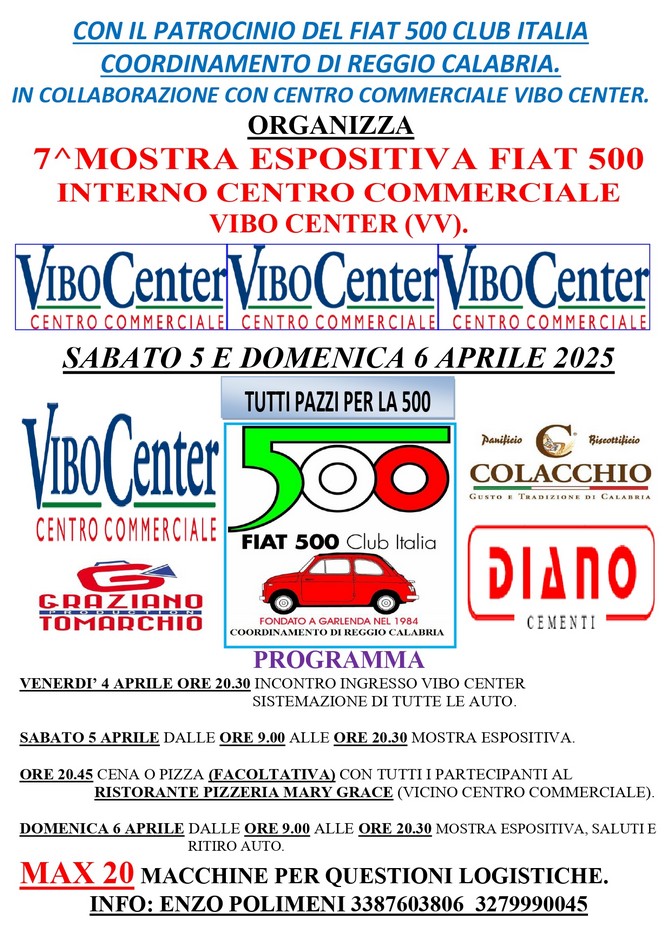 coord Reggio Calabria - Fiat 500 Club Italia