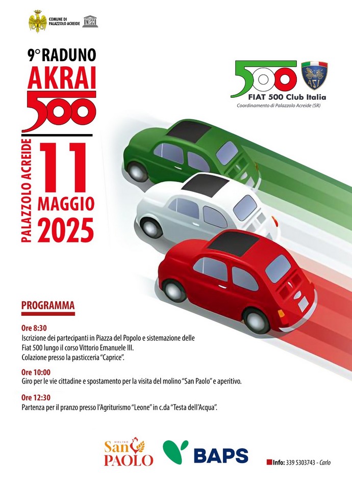 coord Palazzolo Acreide - Fiat 500 Club Italia