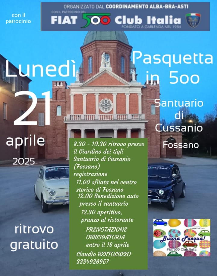 coord Alba Bra Asti - Fiat 500 Club Italia