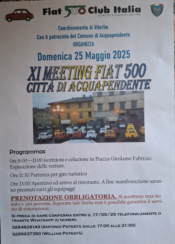 coord Viterbo - Fiat 500 Club Italia