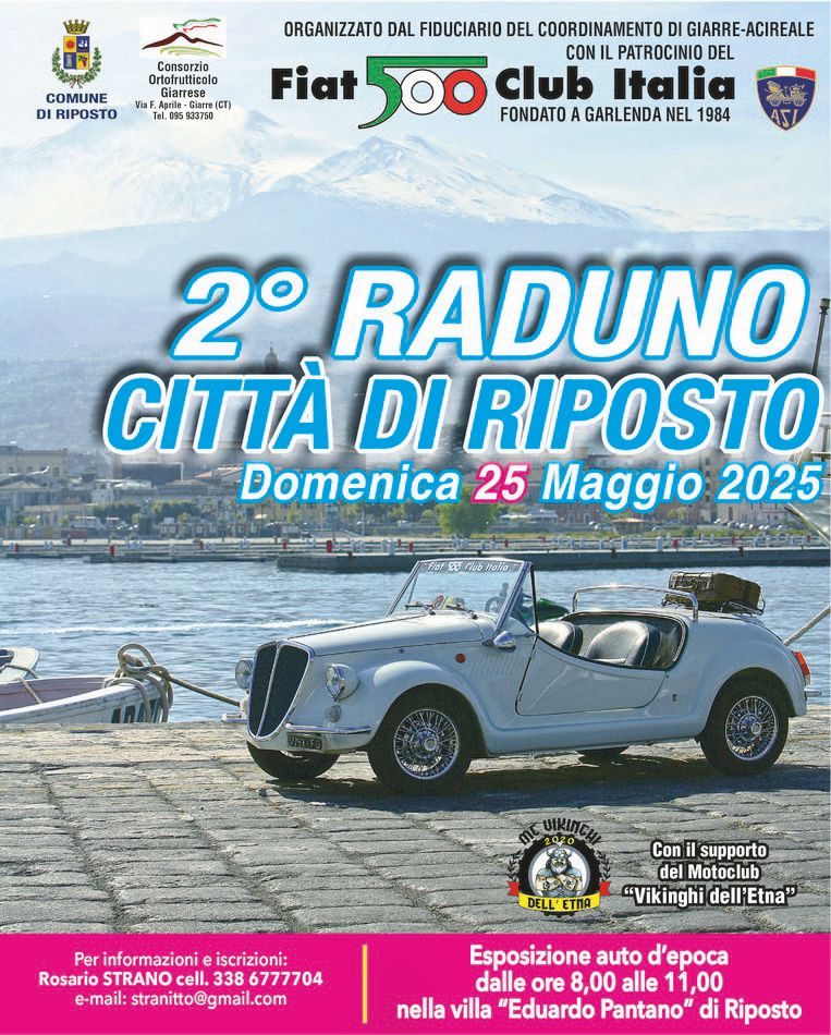 coord Giarre-Acireale Fiat 500 Club Italia