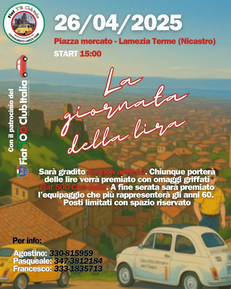 Coord Lamezia Terme - Fiat 500 Club Italia