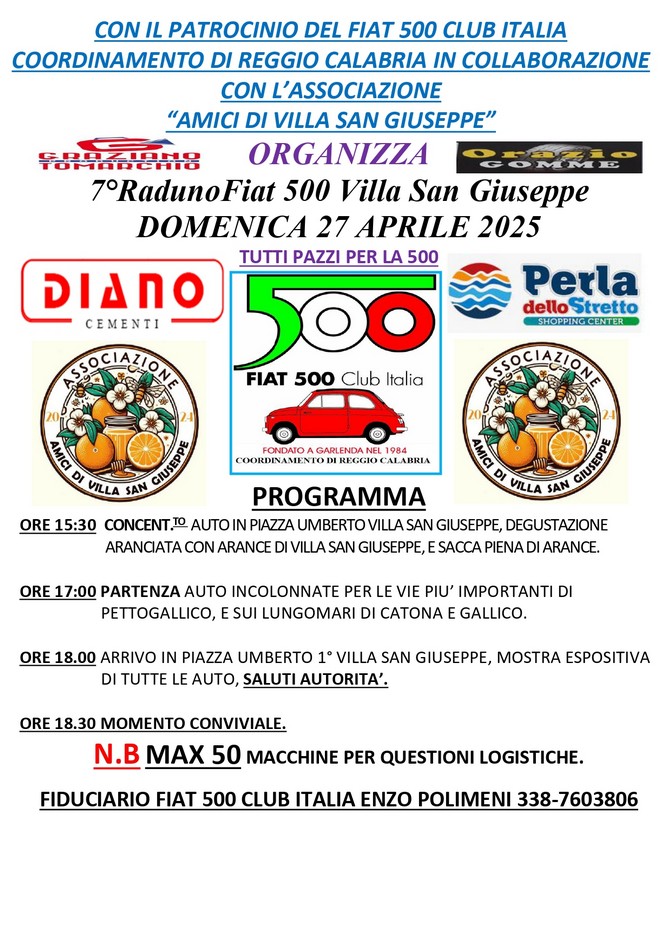 coord Reggio Calabria - Fiat 500 Club Italia