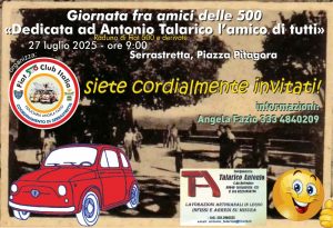 coord Serrastretta - Fiat 500 Club Italia
