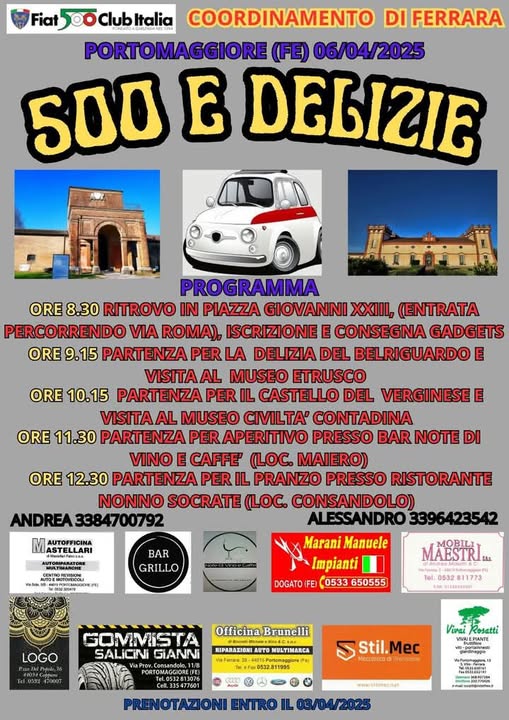 coord Ferrara - Fiat 500 Club Italia