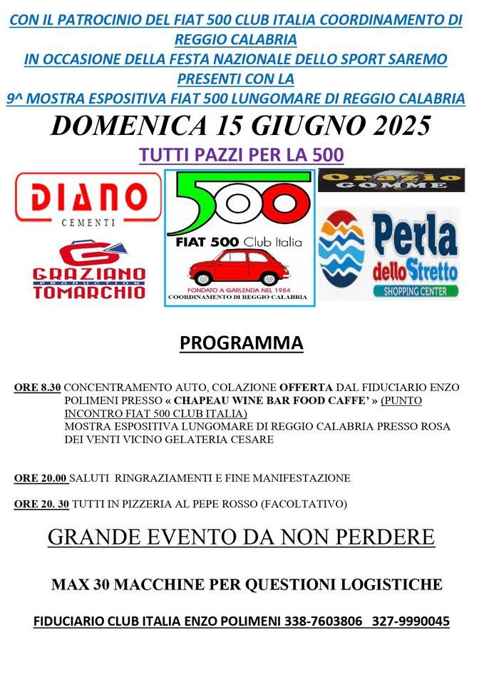 coord Reggio Calabria - Fiat 500 Club Italia