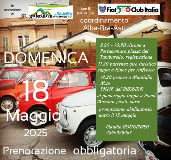 coord Alba Bra Asti - Fiat 500 Club Italia