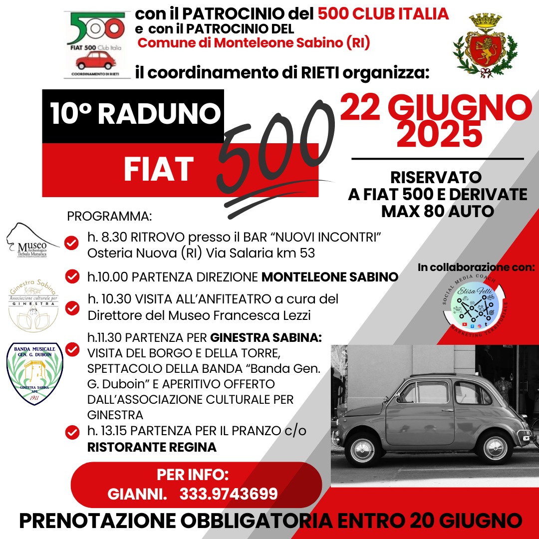 Coord Rieti - Fiat 500 Club Italia