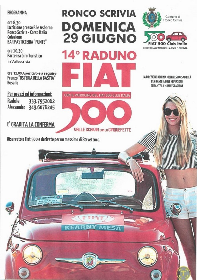 Coord Ronco Scrivia - Fiat 500 Club Italia
