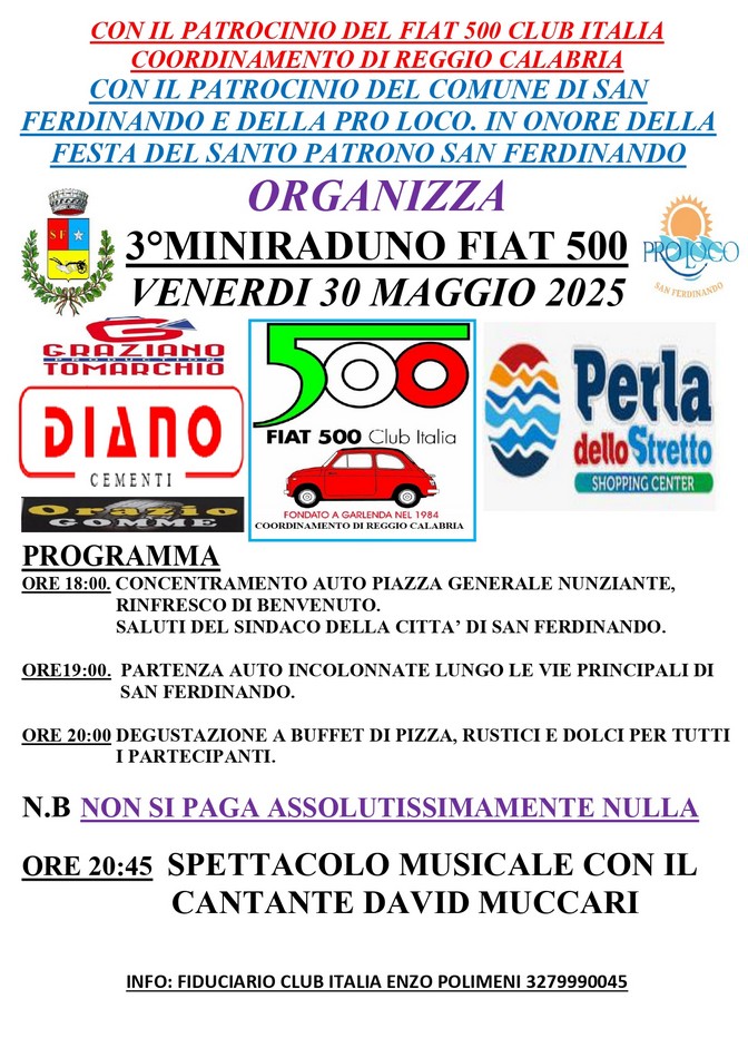 coord Reggio Calabria - Fiat 500 Club Italia