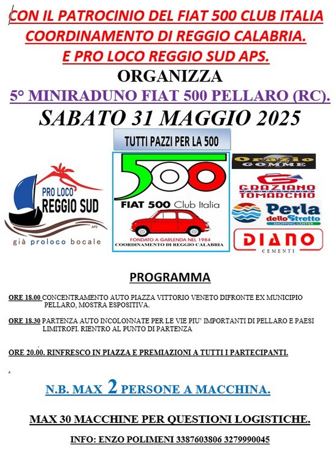 Coord Reggio Calabria - Fiat 500 Club Italia