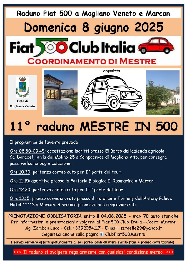 coord Mestre - Fiat 500 Club Italia