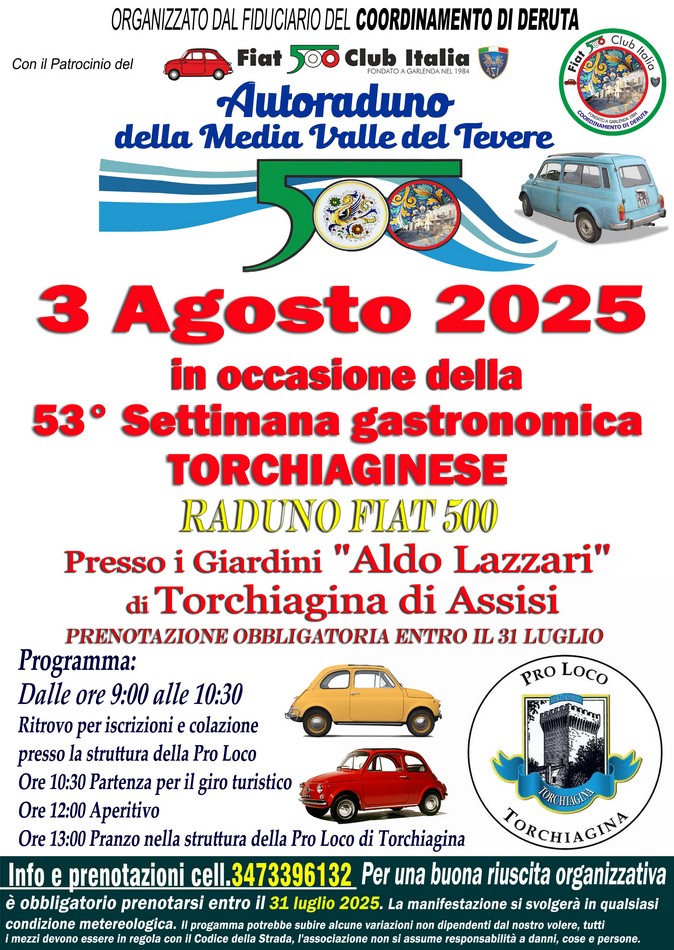 Coord Deruta - Fiat 500 Club Italia