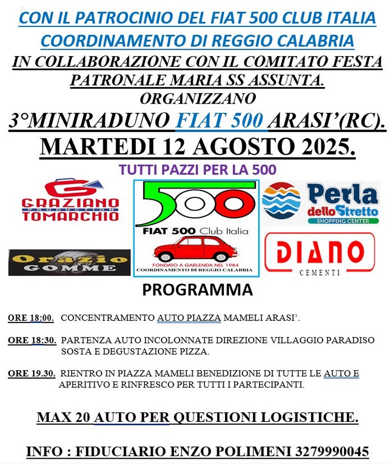 Coord Reggio Calabria - Fiat 500 Club Italia