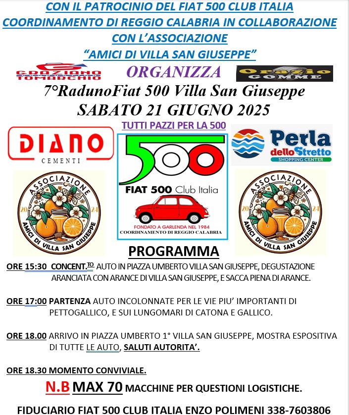 Coord Reggio Calabria - Fiat 500 Club Italia