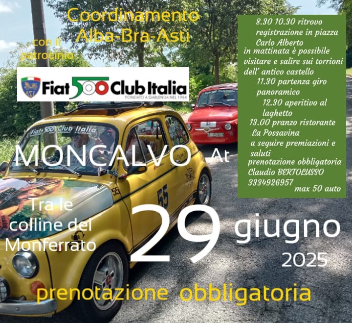 coord Alba, Bra, Asti - Fiat 500 Club Italia