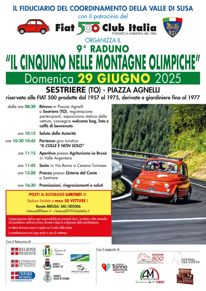 Coord Valle di Susa - Fiat 500 Club Italia
