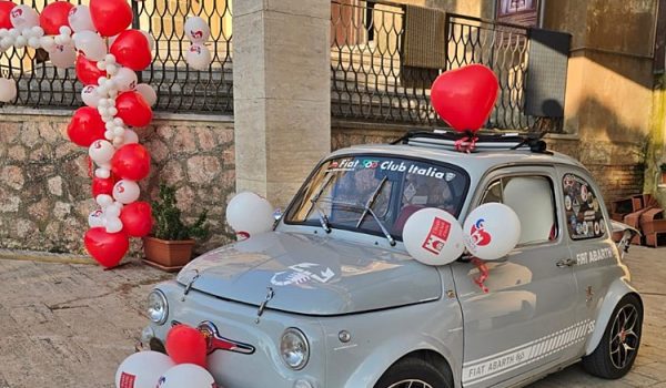 La 500 alla Notte Romantica di Calascibetta