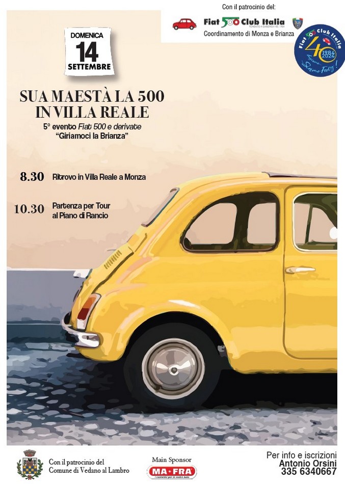 Coord Monza Brianza - Fiat 500 Club Italia