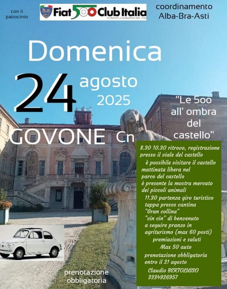 Coord Alba Bra Asti - Fiat 500 Club Italia