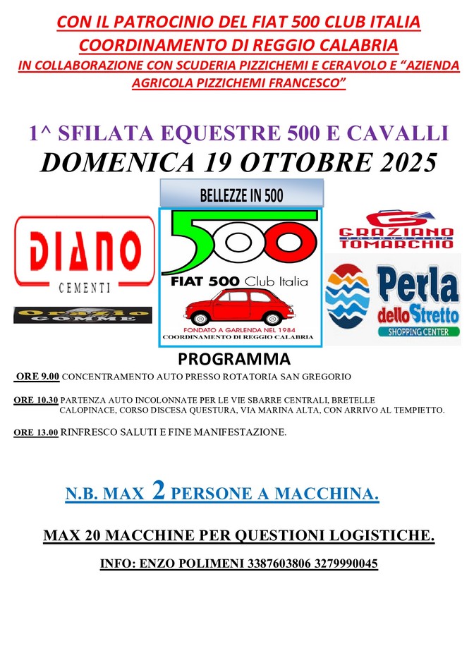 Coord Reggio Calabria - Fiat 500 Club Italia
