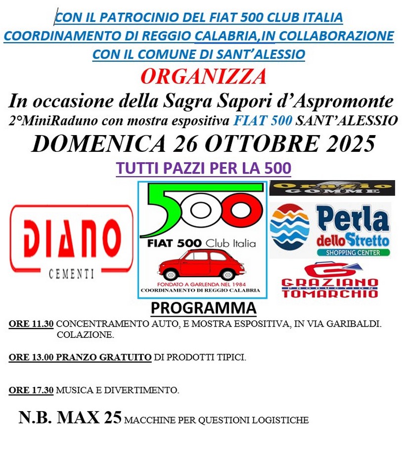 Coord Reggio Calabria - Fiat 500 Club Italia