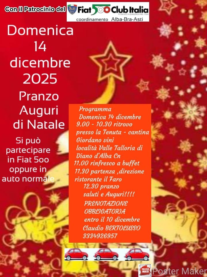 Coord Alba Bra Asti - Fiat 500 Club Italia