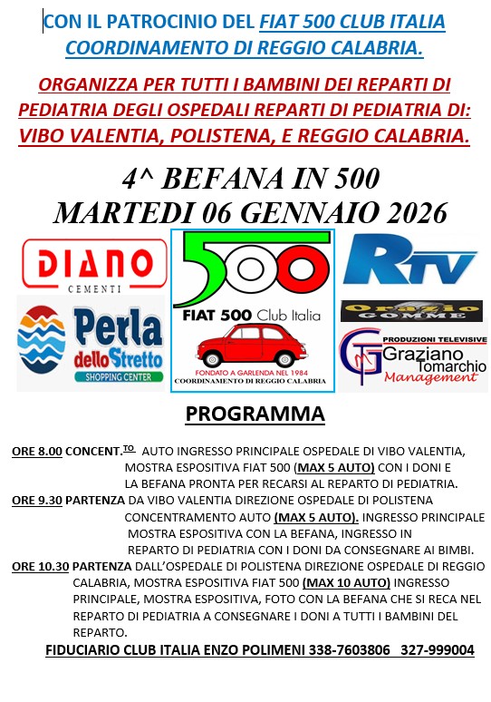 Coord Reggio Calabria - Fiat 500 Club Italia