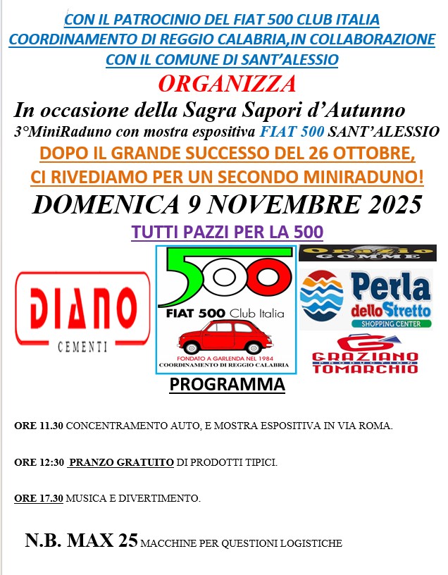 Coord Reggio Calabria - Fiat 500 Club Italia