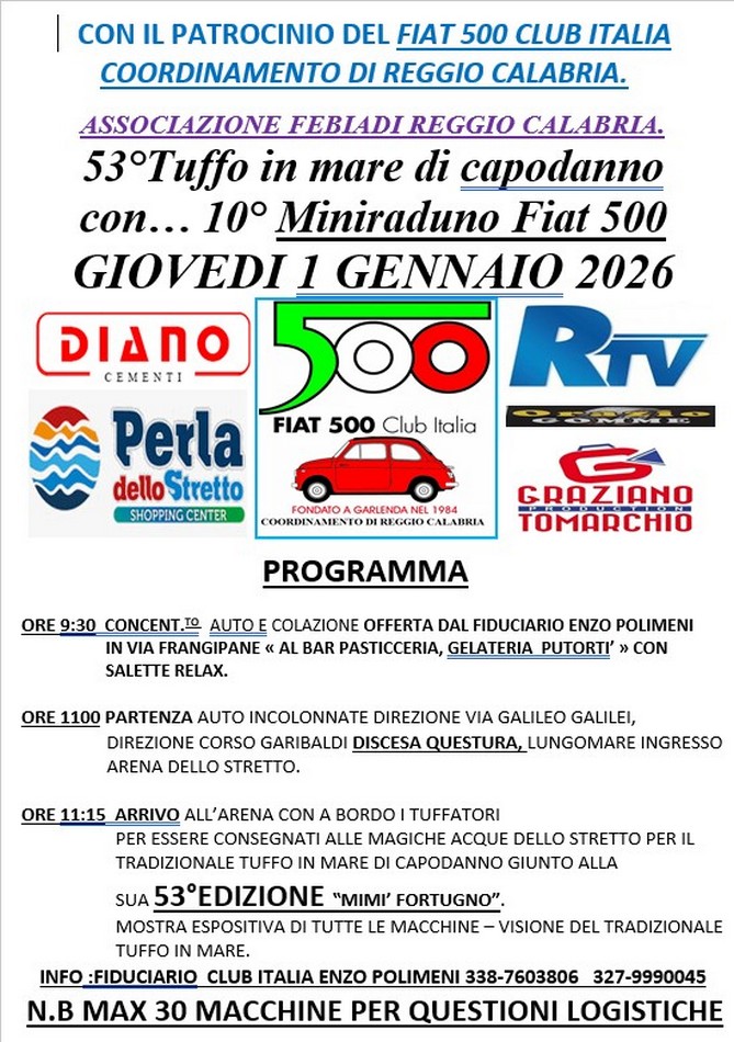 Coord Reggio Calabria - Fiat 500 Club Italia