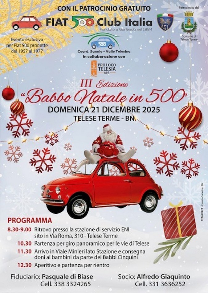 Coord Sannio e Valle Telesina - Fiat 500 Club Italia
