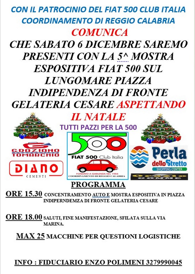 Coord Reggio Calabria - Fiat 500 Club Italia