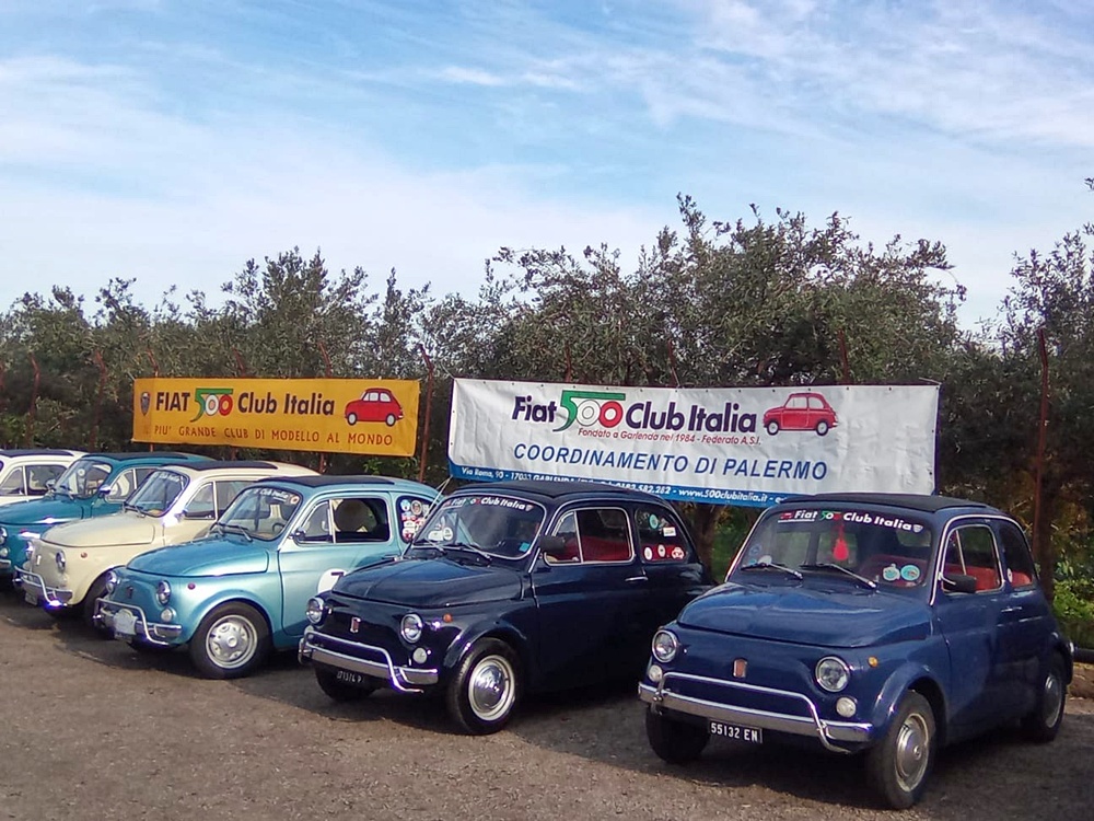 Le 500 a Carini tra olio e storia