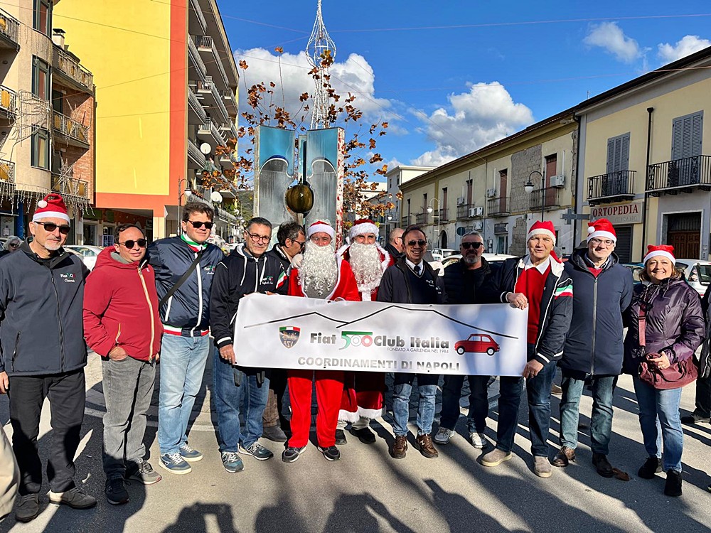 Babbo Natale in 500 a Telese Terme