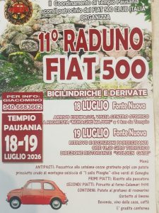 Coord Tempio Pausania - Fiat 500 Club Italia
