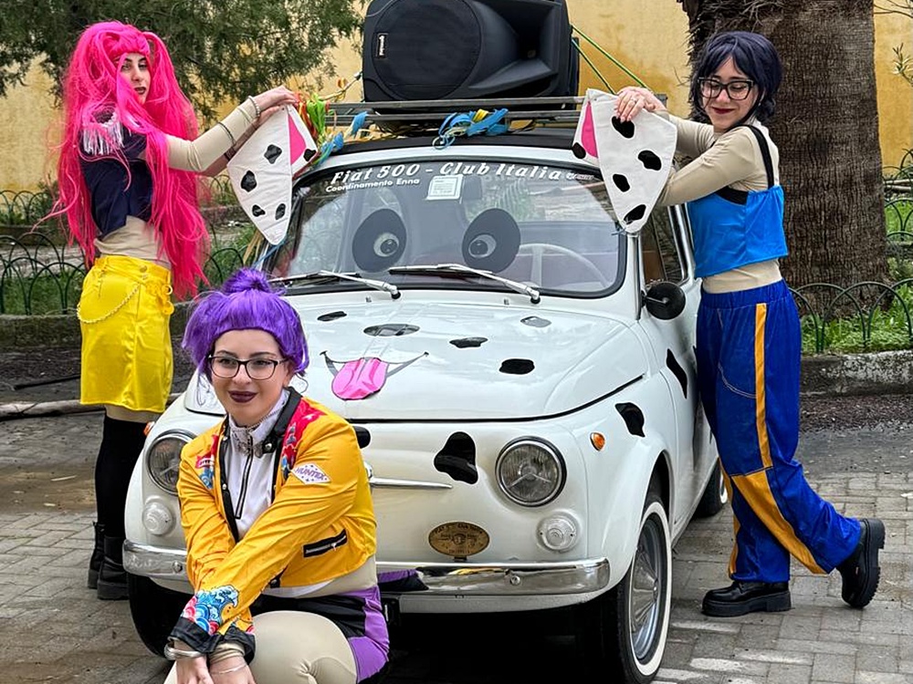 La 500 Dalmata al Carnevale di Calascibetta