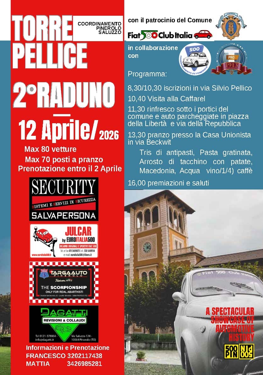 Fiat 500 Club Italia - coord Pinerolo