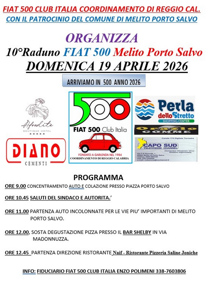 Coord Reggio Calabria - Fiat 500 Club Italia