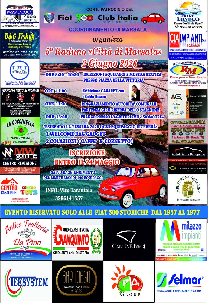 Fiat 500 Club Italia - coord Marsala