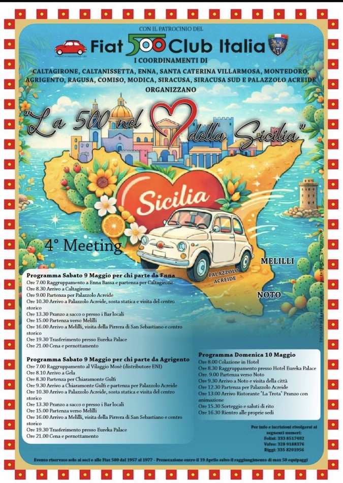 Coord Siciliani - Fiat 500 Club Italia