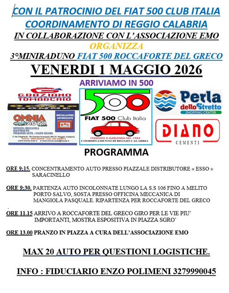 Coord Reggio Calabria - Fiat 500 Club Italia