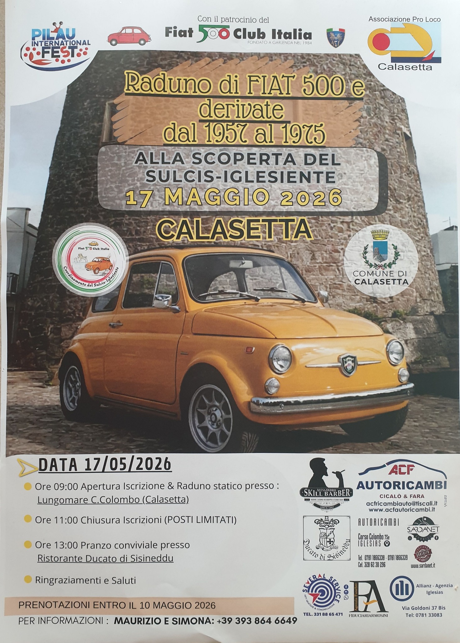 Fiat 500 Club Italia - coord Oristano